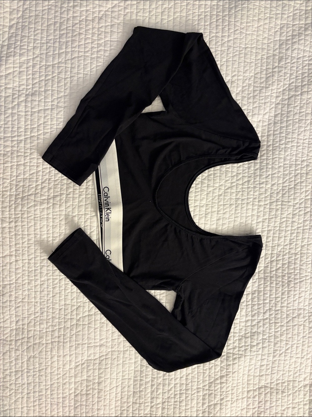 Calvin Klein long sleeve crop top
